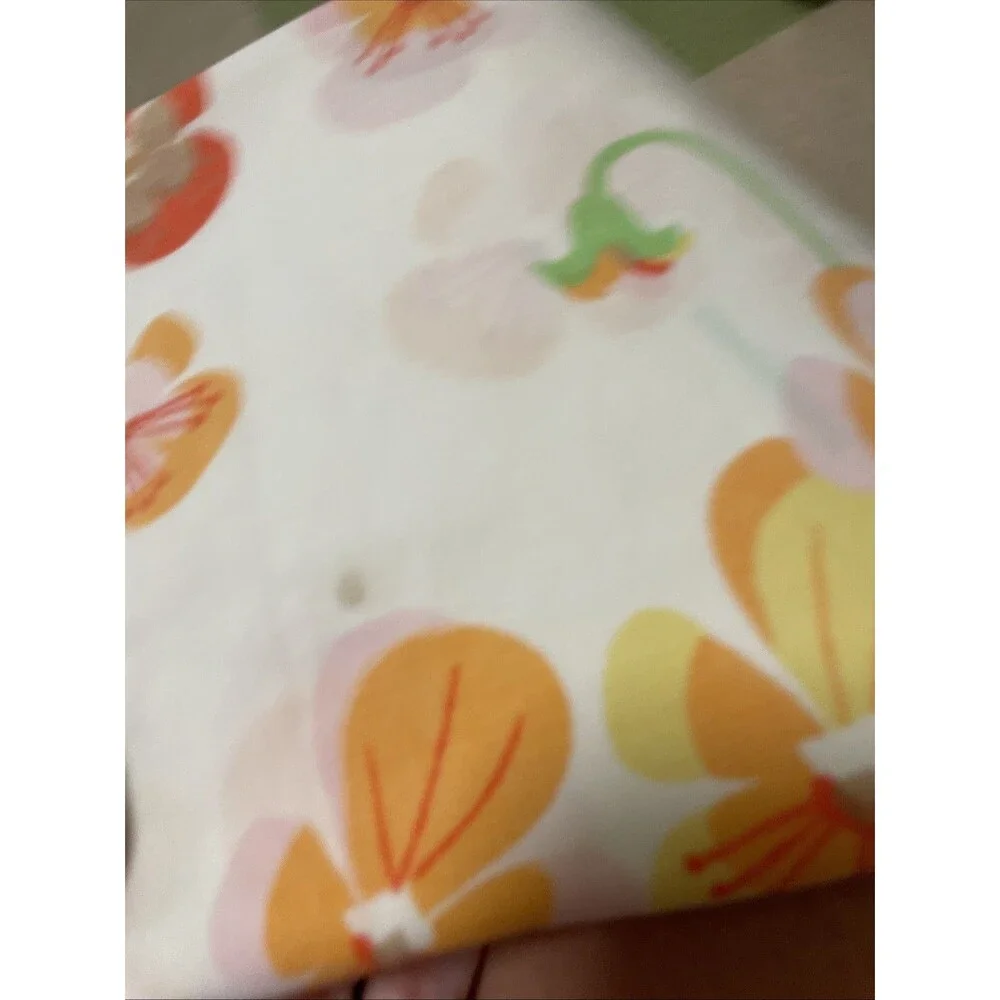 Vintage 60s SEARS ROEBUCK Bright Mod Colorful Boho Panises Print Pillowcase